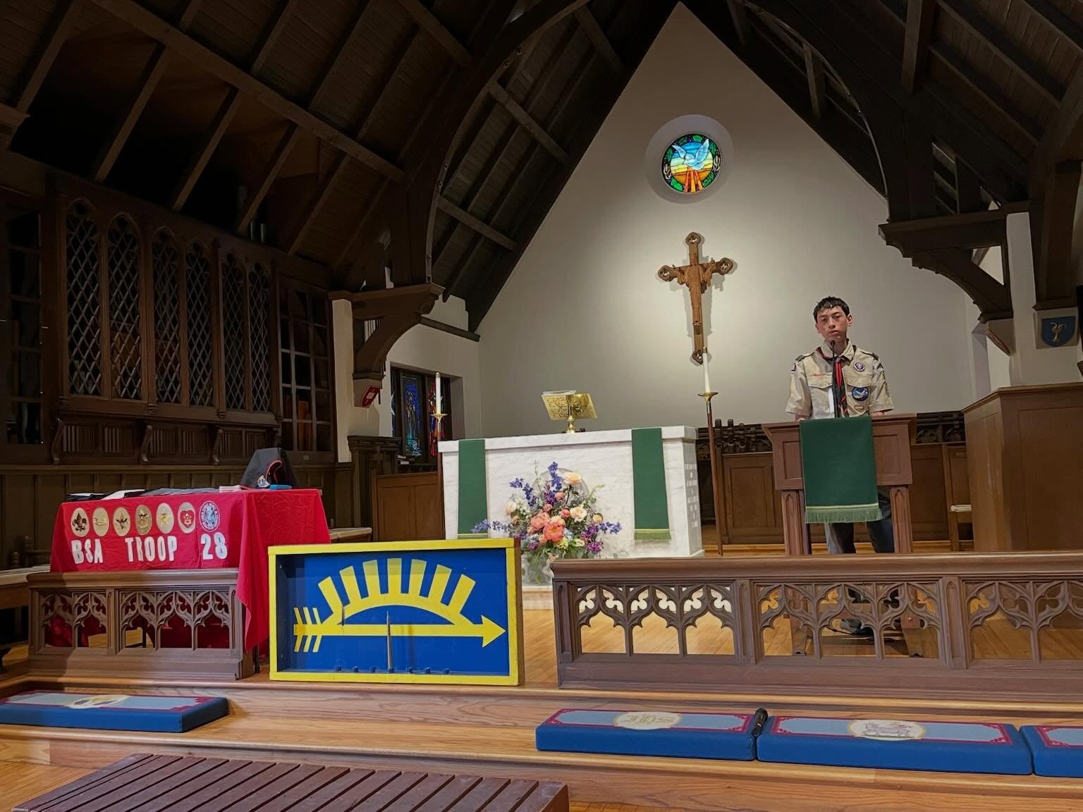 Court of Honor, crossover ceremony and a new Troop flag